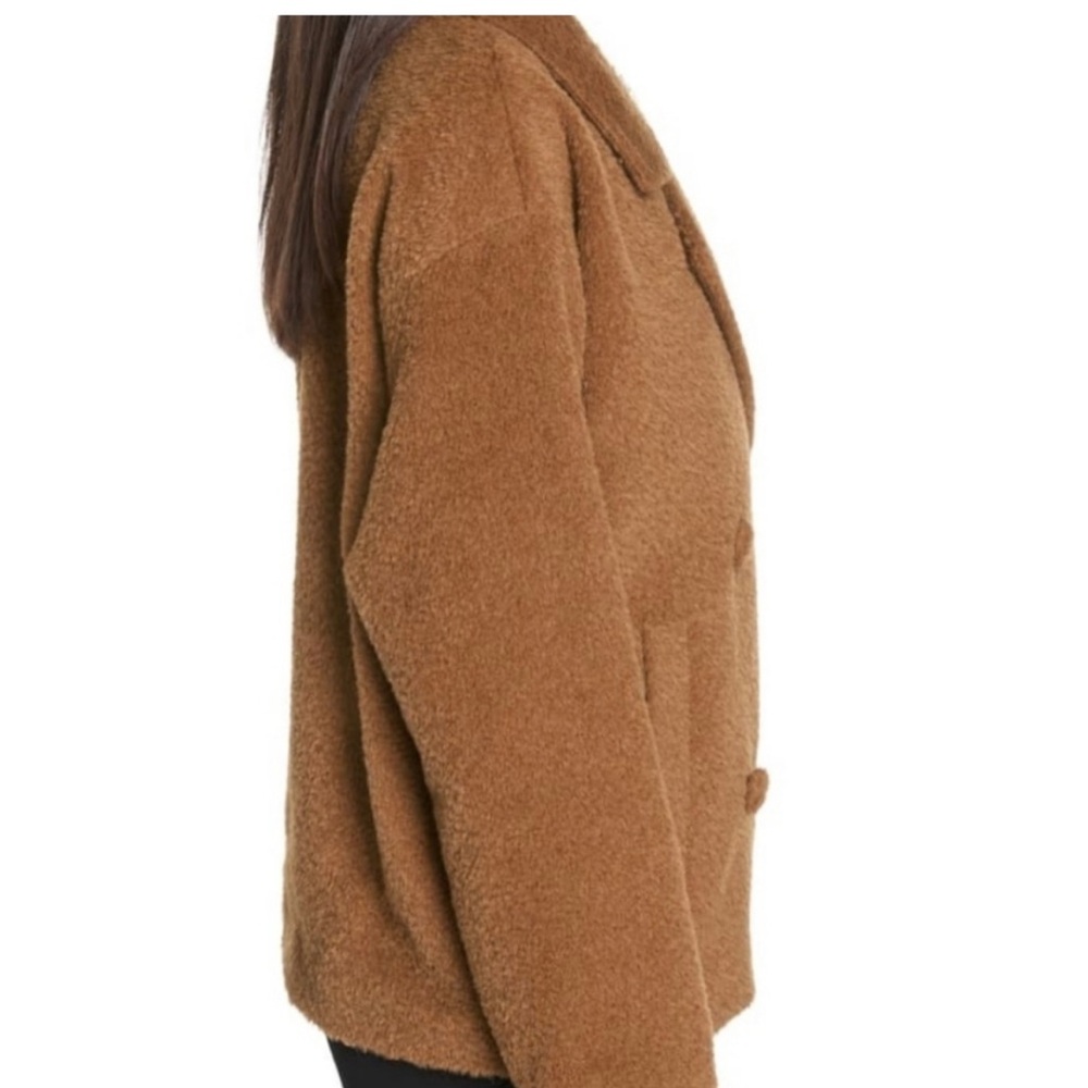 Eileen Fisher Notch Collar Sheared Suri Alpaca Jacket Size L used, no tags - Picture 4 of 14
